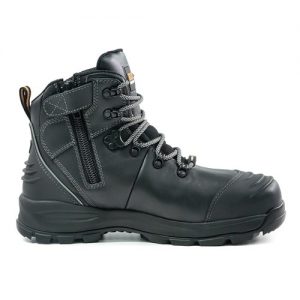 BISON XTLZBK ANKLE LACE UP W/ZIP SAFETY BOOTS