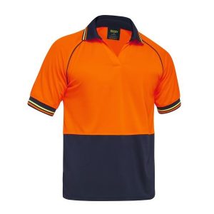 Bisley BK1440 Two Tone Hi Vis Short Sleeve Polo