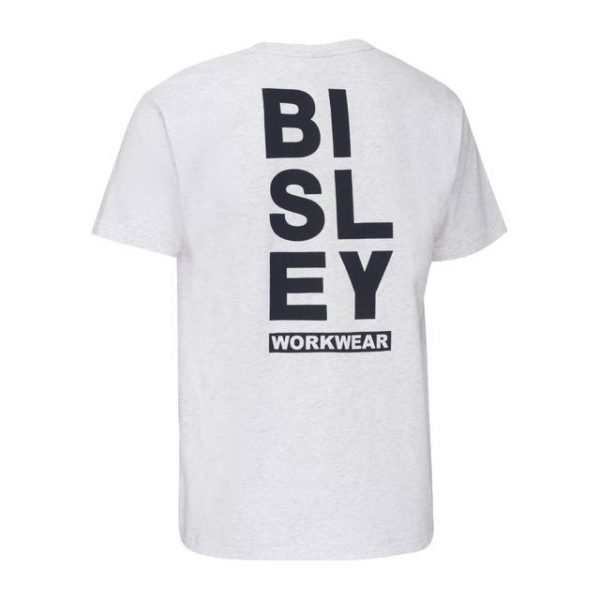 Bisley BKT091 Cotton Vertical Logo Tee - Image 2