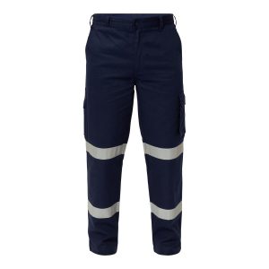 Workcraft WP4015 Reflective Mid-Weight Cargo Cotton Drill Trousers