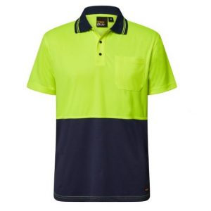 Workcraft WSP208 HiVis Light weight SS Micromesh Polo with Pocket