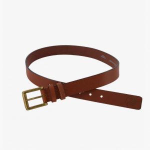 Swanndri SYSW05 Men's Brown Leather Twin Keeper Belt - 30mm