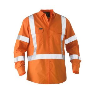 Bisley BS6266XT X Taped HiVis Recycled Drill Shirt