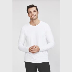 Biz Care CT247ML Performance Mens Cotton L/Sleeve Tee