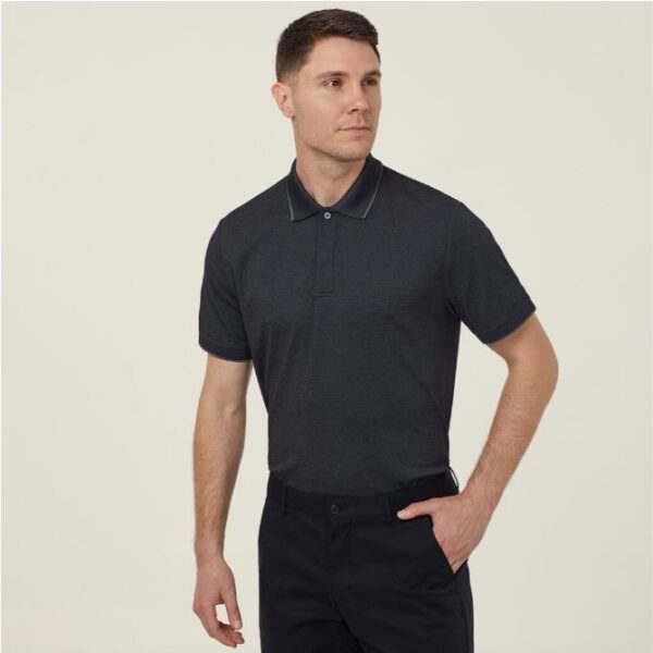 NNT CATJA4 Textured Short Sleeve Polo - Image 2