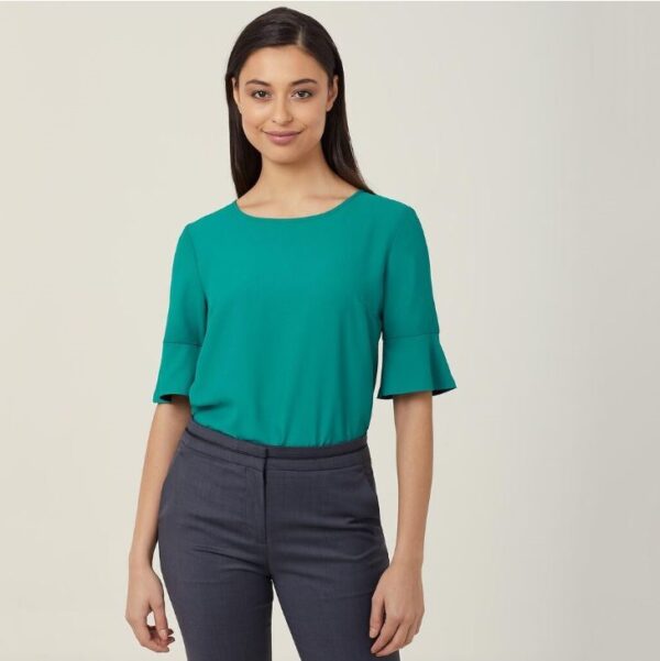 NNT CATU5T Fluted Sleeve Top - Image 7