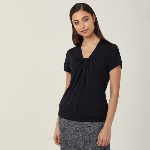 NNT CATUFS Matt Jersey Twist Neck S/S Top