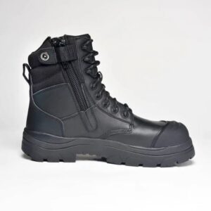 Wide Load 890BZC Black 8 Zip Side Composite Safety Boot