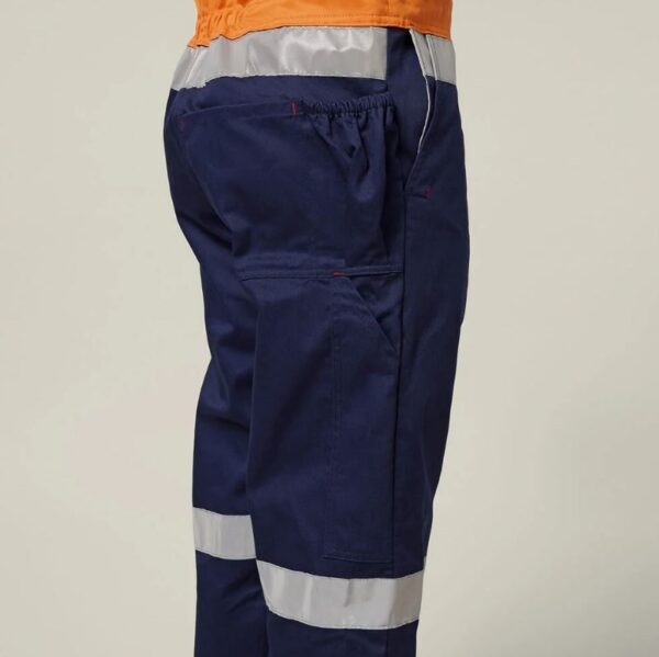 Hard Yakka Y01055 Hi Vis 2Tone Action Back Cotton Taped Overall - Image 9