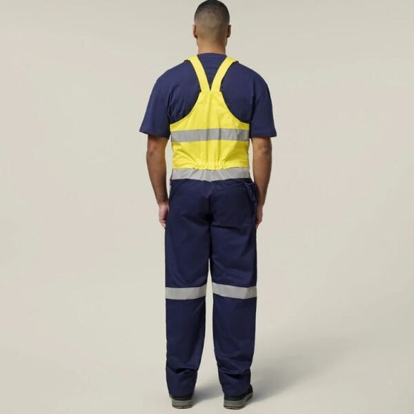 Hard Yakka Y01055 Hi Vis 2Tone Action Back Cotton Taped Overall - Image 4