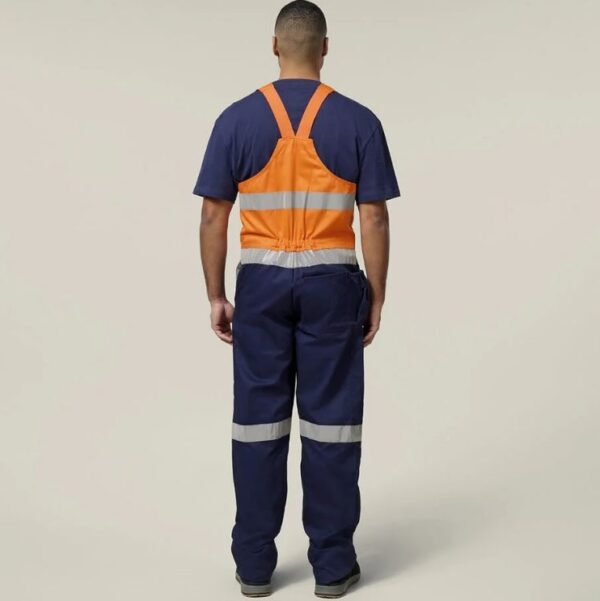 Hard Yakka Y01055 Hi Vis 2Tone Action Back Cotton Taped Overall - Image 7