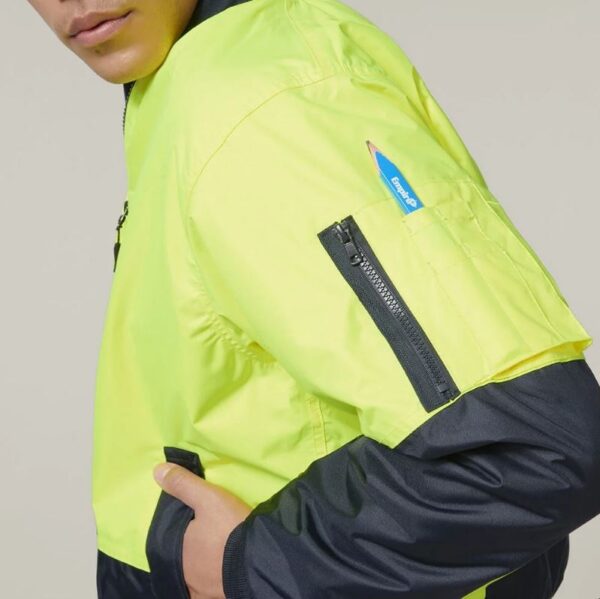 Hard Yakka Y06670 Core Hi Vis 2 Tone Waterproof Bomber Jacket - Image 11