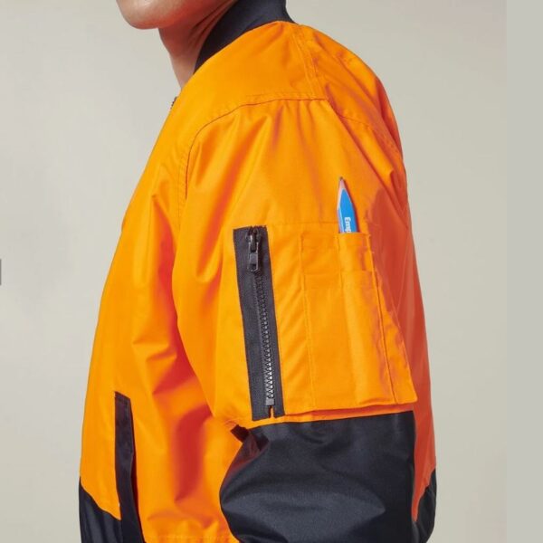 Hard Yakka Y06670 Core Hi Vis 2 Tone Waterproof Bomber Jacket - Image 8