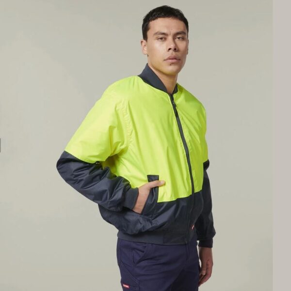 Hard Yakka Y06670 Core Hi Vis 2 Tone Waterproof Bomber Jacket - Image 13