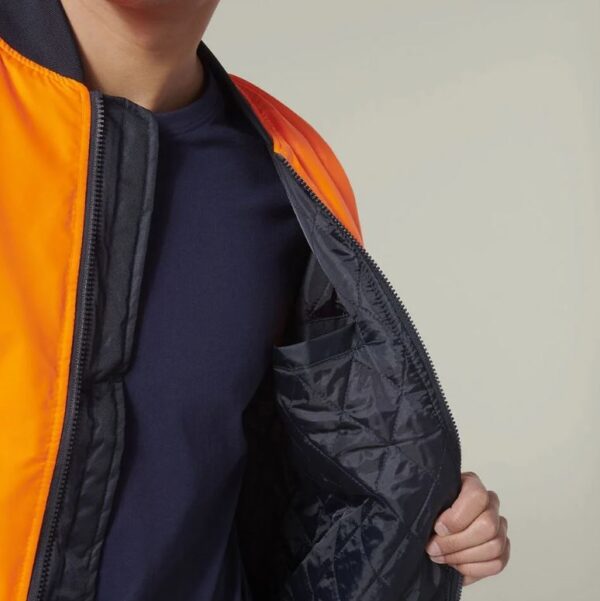 Hard Yakka Y06670 Core Hi Vis 2 Tone Waterproof Bomber Jacket - Image 5