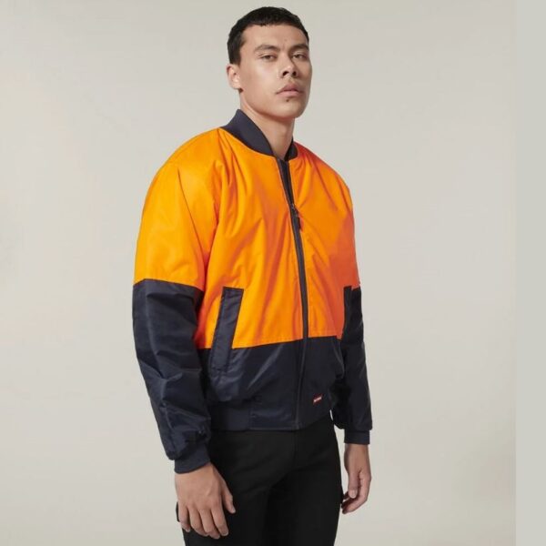 Hard Yakka Y06670 Core Hi Vis 2 Tone Waterproof Bomber Jacket - Image 3