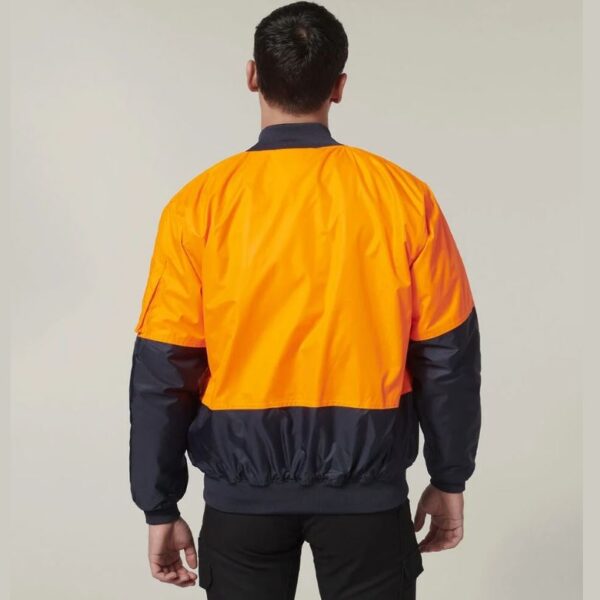 Hard Yakka Y06670 Core Hi Vis 2 Tone Waterproof Bomber Jacket - Image 9