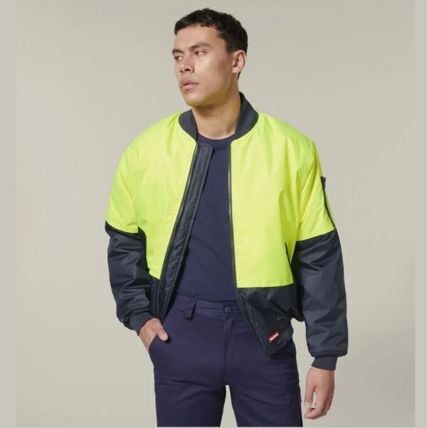 Hard Yakka Y06670 Core Hi Vis 2 Tone Waterproof Bomber Jacket - Image 12