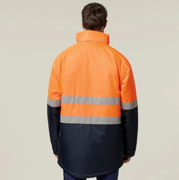 Hard Yakka Y06685 Core HiVis 2 Tone Taped Quilted Waterproof Jacket - Image 3