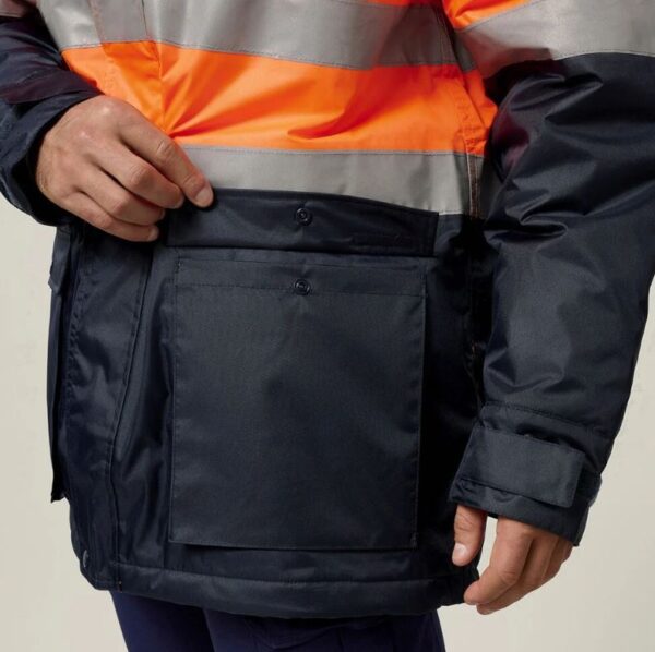 Hard Yakka Y06685 Core HiVis 2 Tone Taped Quilted Waterproof Jacket - Image 7