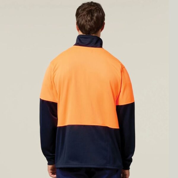 Hard Yakka Y19330 HiVis 2 Tone 1/4 Zip Brushed Fleece Jumper - Image 9