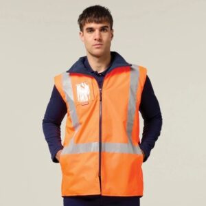 Hard Yakka Y21480 Hi Vis Taped All Weather Fleece Vest