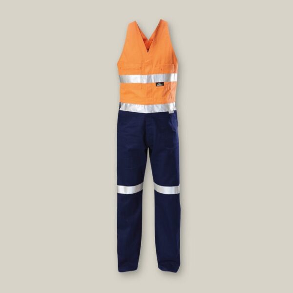 Hard Yakka Y01055 Hi Vis 2Tone Action Back Cotton Taped Overall - Image 13