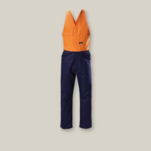 Hard Yakka Y01526 Hi Vis 2Tone Action Back Cotton Drill Overall
