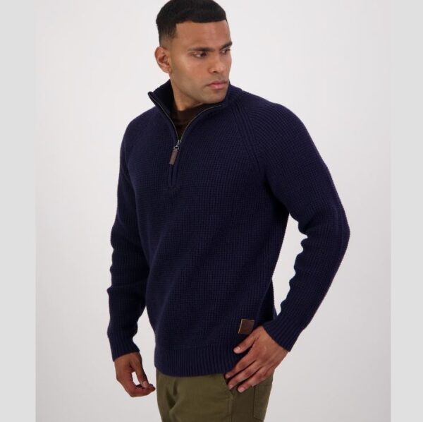 Swanndri SW225313M Men's Chalky Island Waffle Jumper - Image 6