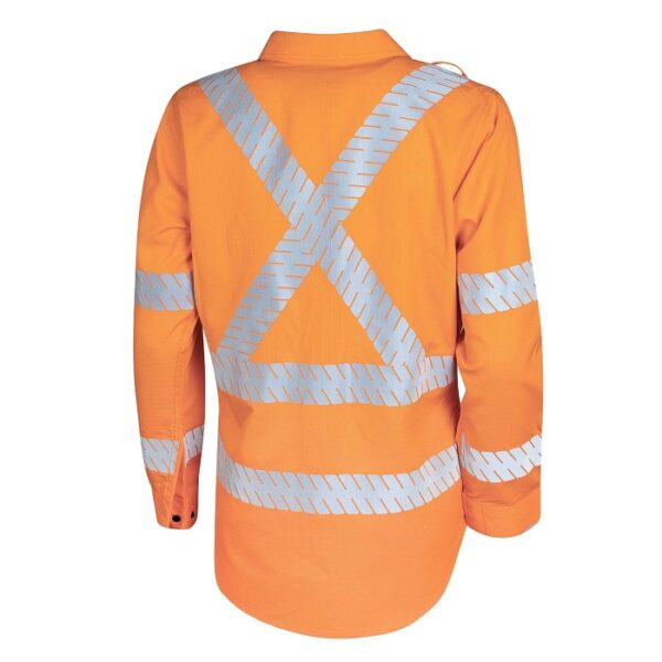 Bool BWW1590T5 Womens Regular Weight PPE2 FR Shirt With Segmented Loxy™ FR Reflective Tape - Image 2