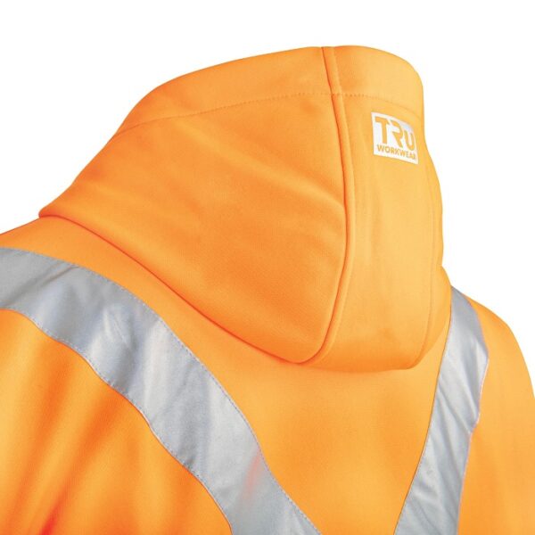 TRu Workwear TF1959T5 Fleece Hoodie With Reflective Tape - NSW Rail - Image 6