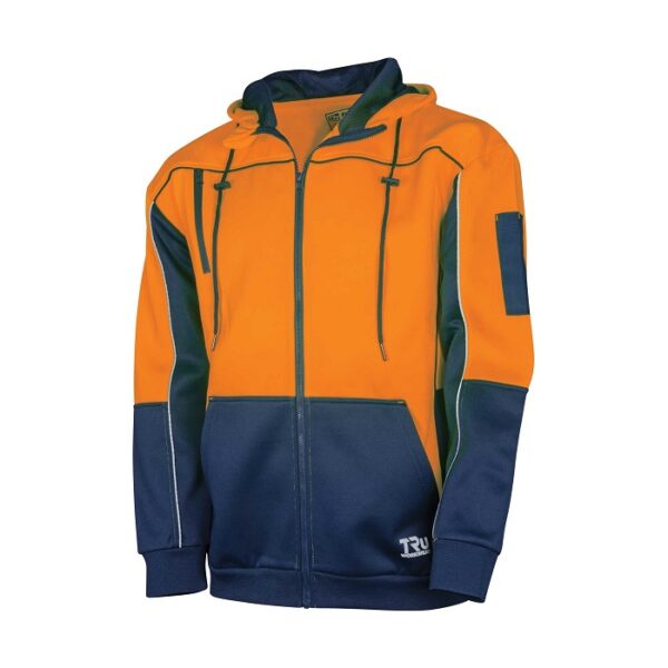 TRu Workwear TF2959 Two-Tone Fleece Hoodie - Image 3