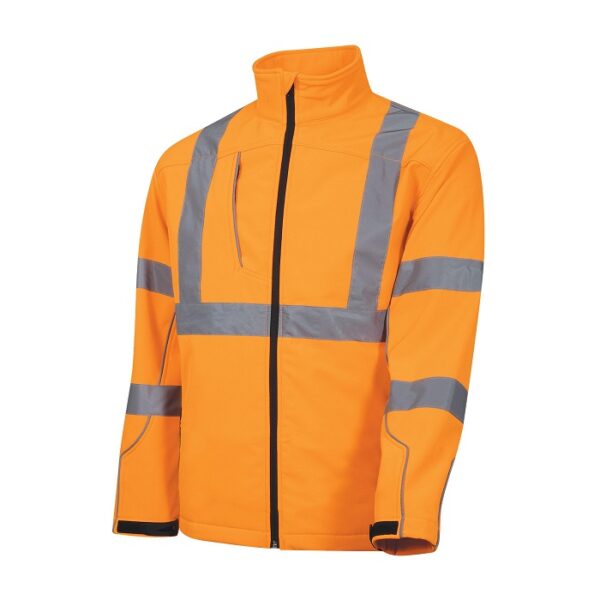 TRu Workwear TJ1960T5 Softshell Full Zip Jacket With TRuVis Reflective Tape - Image 2