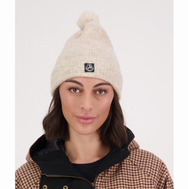 Swanndri SW219194W Women’s Hutton Turn Up Bobble Beanie - Image 3