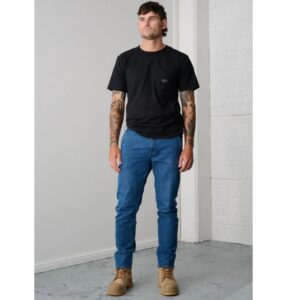 x/dmg x01/Denim Relaxed Straight Leg Jean