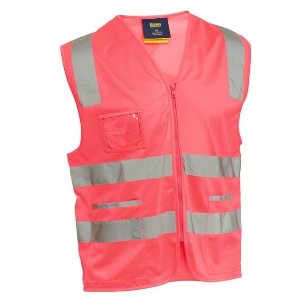 Bisley BV0341T Taped Hi Vis Safety Zip Vest - Image 5