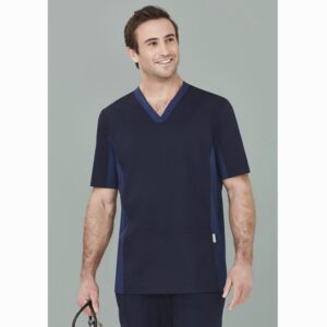 Biz Care CST043MS Mens Riley Stretch Scrub Top