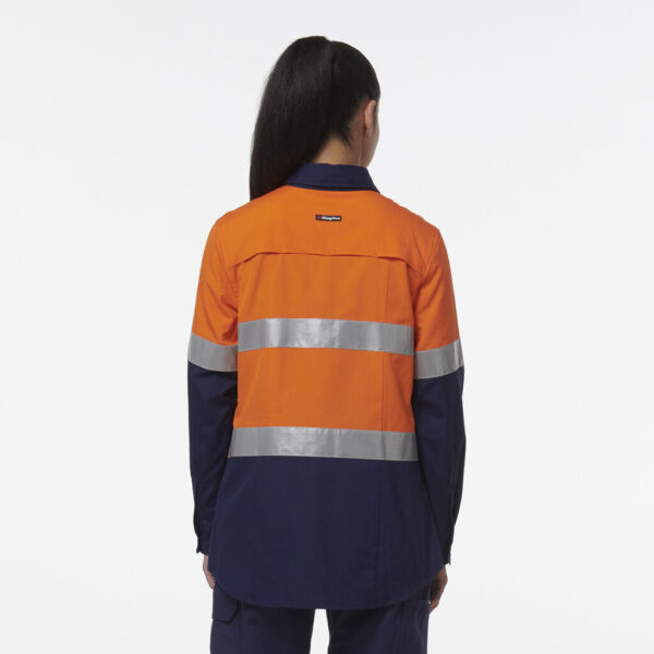 KingGee K44234 Womens Workcool Maternity Reflective Shirt - Image 6