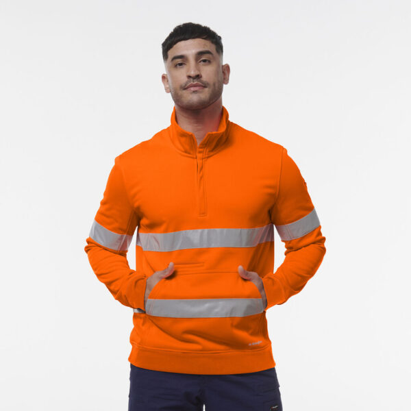 KingGee K55048 Reflective 1/4 Zip Fleece - Image 2