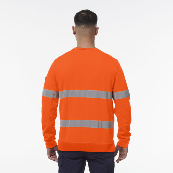 KingGee K55059 Reflective Crew Neck Fleece - Image 3