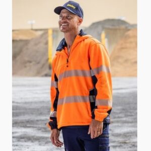 Bisley BK6571T FLX & Move™ Hi Vis Taped Liquid Repellent Fleece Hoodie