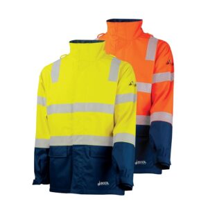 Bool BW2340T4 FR PPE3 Hi-Vis Parka With Zip-Off Sleeves And Segmented FR Tape