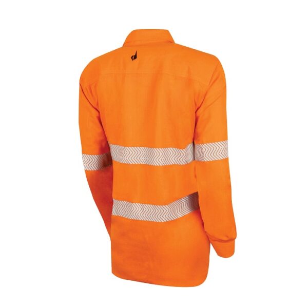 Bool BWW1595T1 Womens Regular Weight PPE2 FR Shirt With Segmented FR Reflective Tape - Image 2