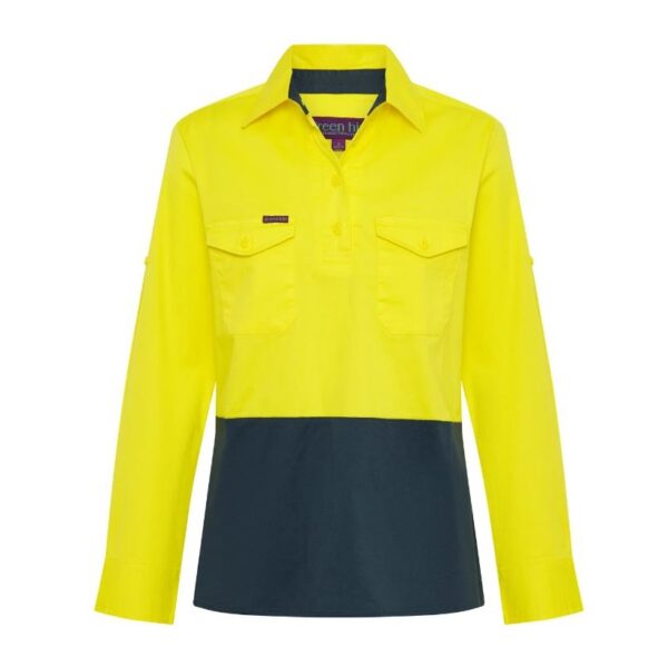 Green Hip SLS-HIVIS Light Weight Shirt Long Sleeve HiVis 'The Sunset Essential' - Image 8