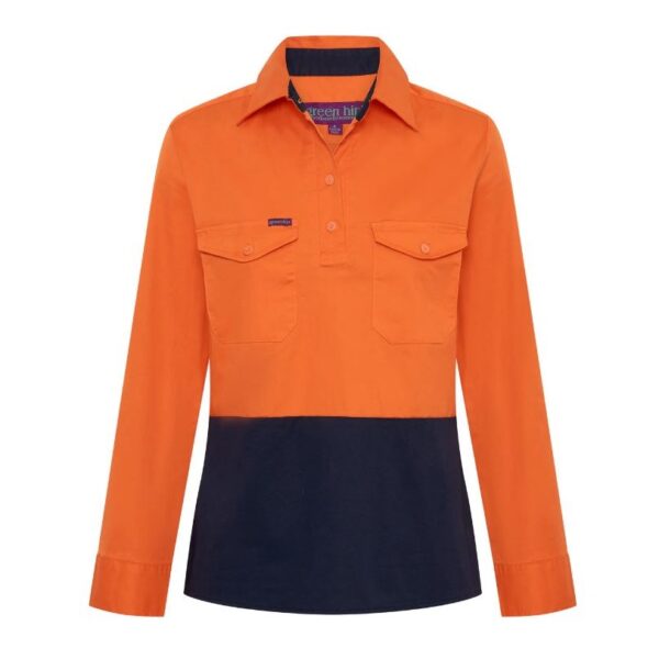 Green Hip SLS-HIVIS Light Weight Shirt Long Sleeve HiVis 'The Sunset Essential' - Image 6