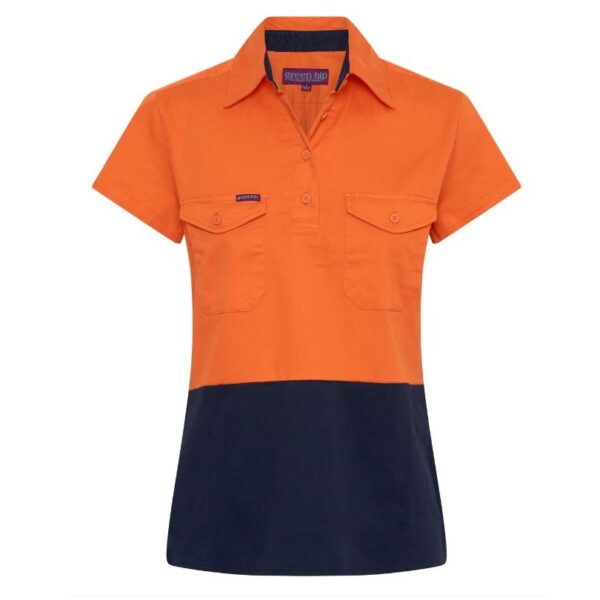 Green Hip SSS-HIVIS Light Weight Shirt Short Sleeve HiVis 'The Sunrise All-Rounder' - Image 5