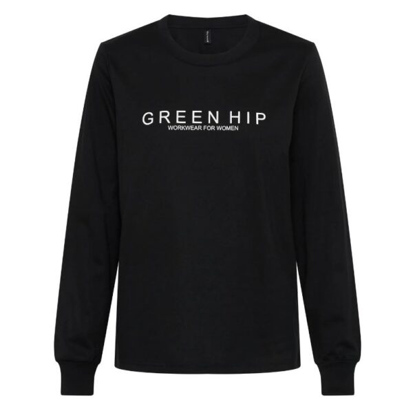 Green Hip T-LS-AS Womens Long Sleeve T-Shirt