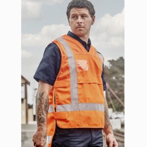 Syzmik ZV697 Unisex Hi Vis NSW Rail Vest