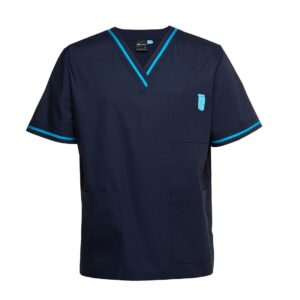 JBs Wear 4SCT Contrast Scrubs Top