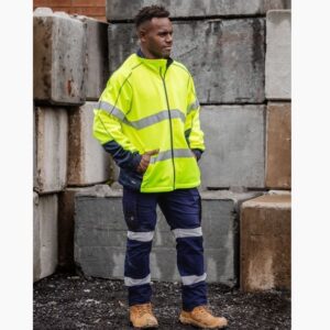 Bisley BK6611T Mens Taped Hi Vis Zip Front Fleece